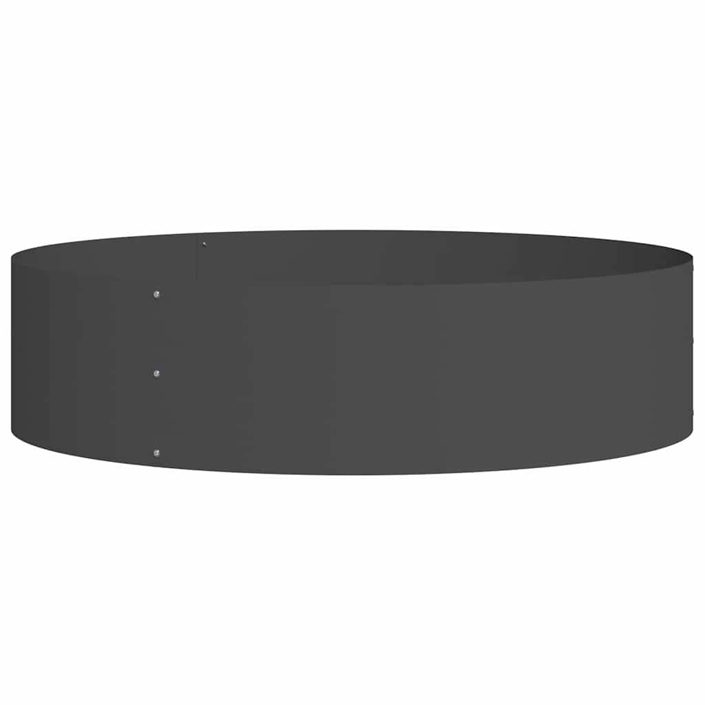 Bordure de Jardin Ronde Acier Noir pour Massif Arbre Cercle de Plantation Ø80x20 cm - ComfortXL Outdoor Living - Image 2