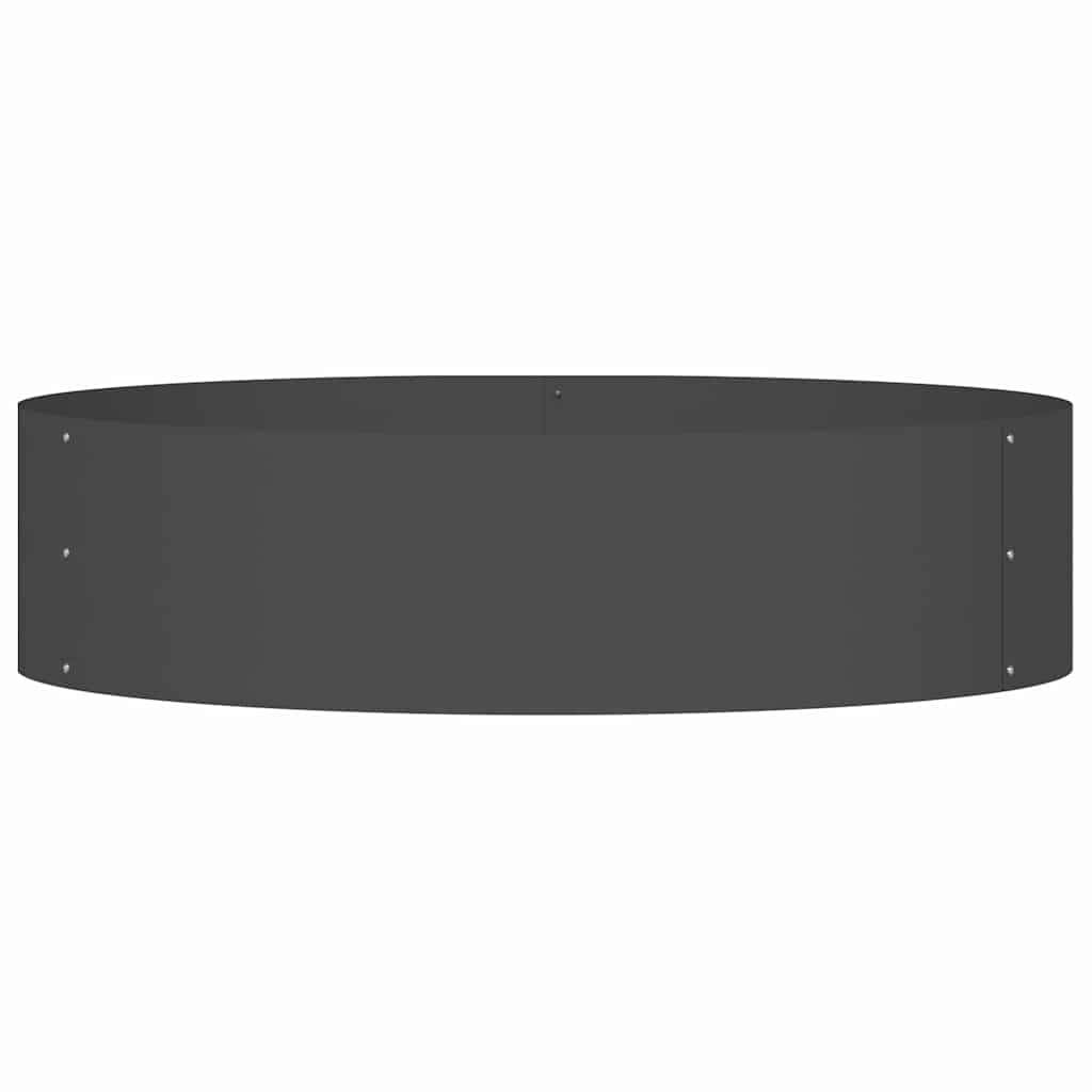 Bordure de Jardin Ronde Acier Noir pour Massif Arbre Cercle de Plantation Ø80x20 cm - ComfortXL Outdoor Living - Image 5