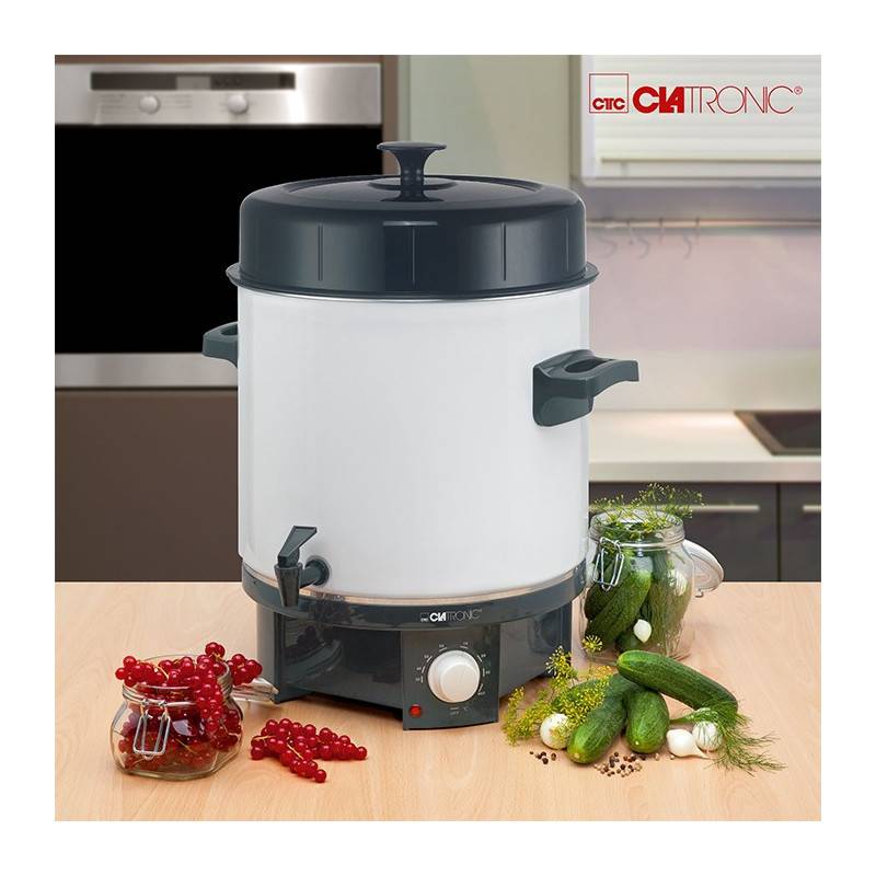 Stérilisateur à bocaux 25L 1800W  EKA 3338 Blanc Clatronic - Image 7