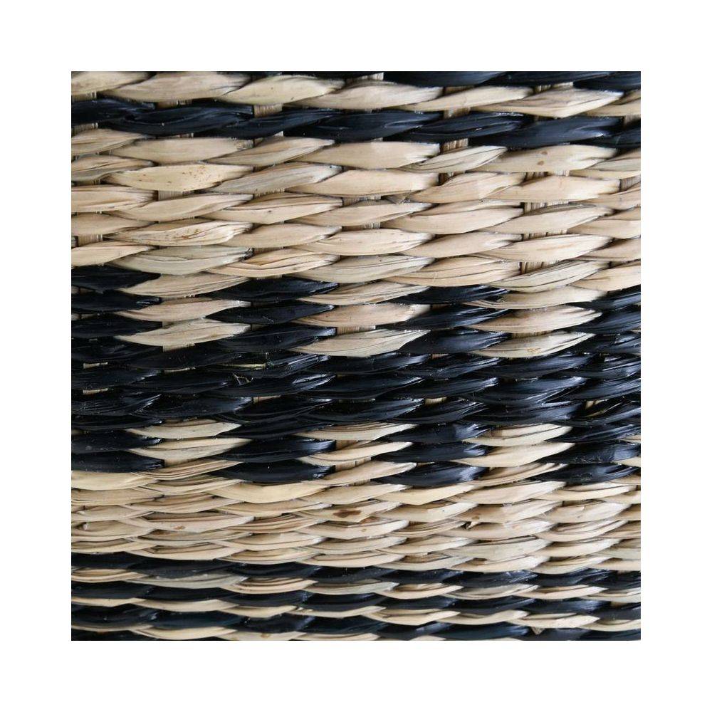Aubry Gaspard - Paniers de rangement en jonc naturel et teinté (Lot de 2) - Imagen 2