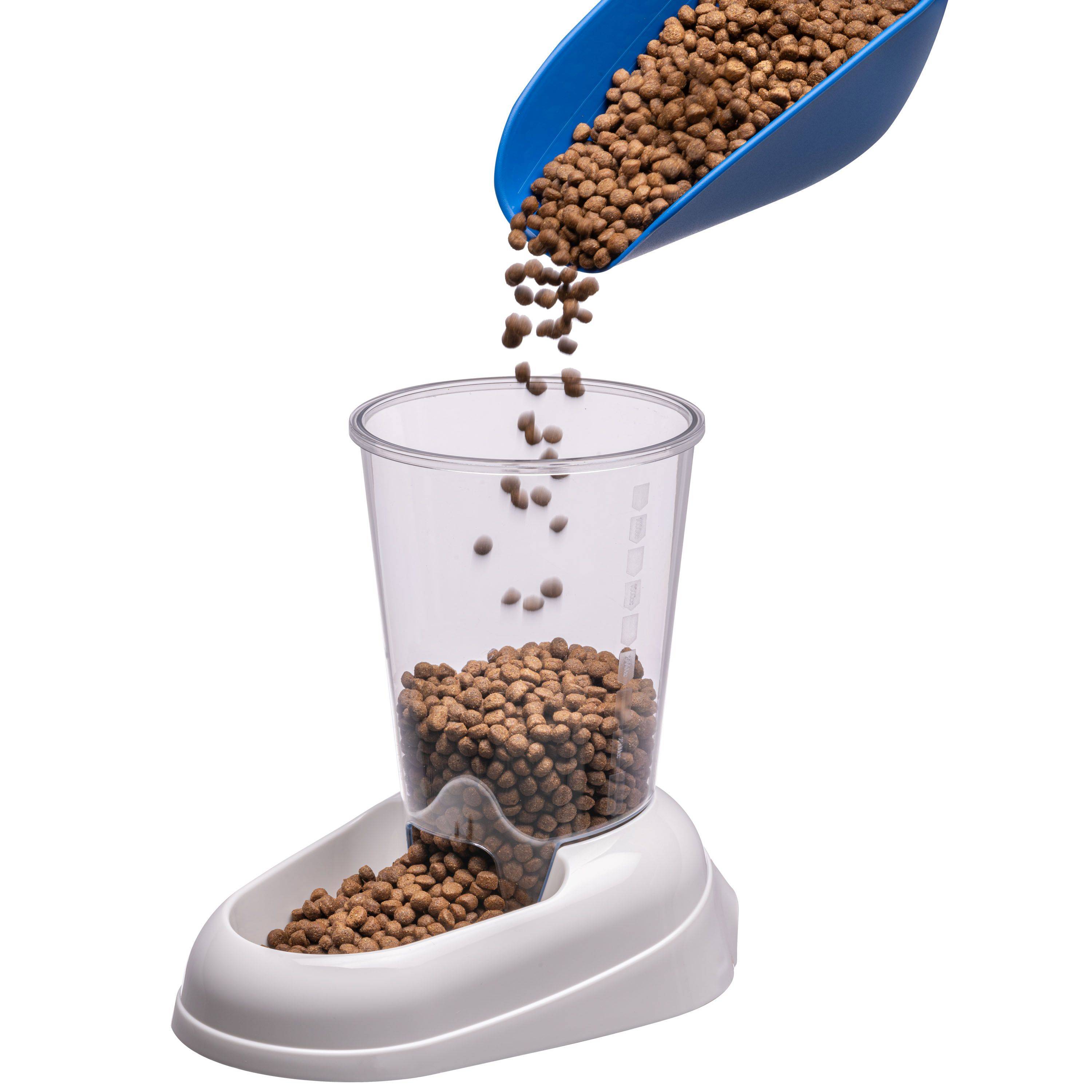 Ferplast - Ferplast Distributeur de croquettes pour chiens et chats ZENITH, 3 litres, Distributeur de croquettes pour animaux, fond antidérapant, 20,2 x 29,2 x h - Imagen 5
