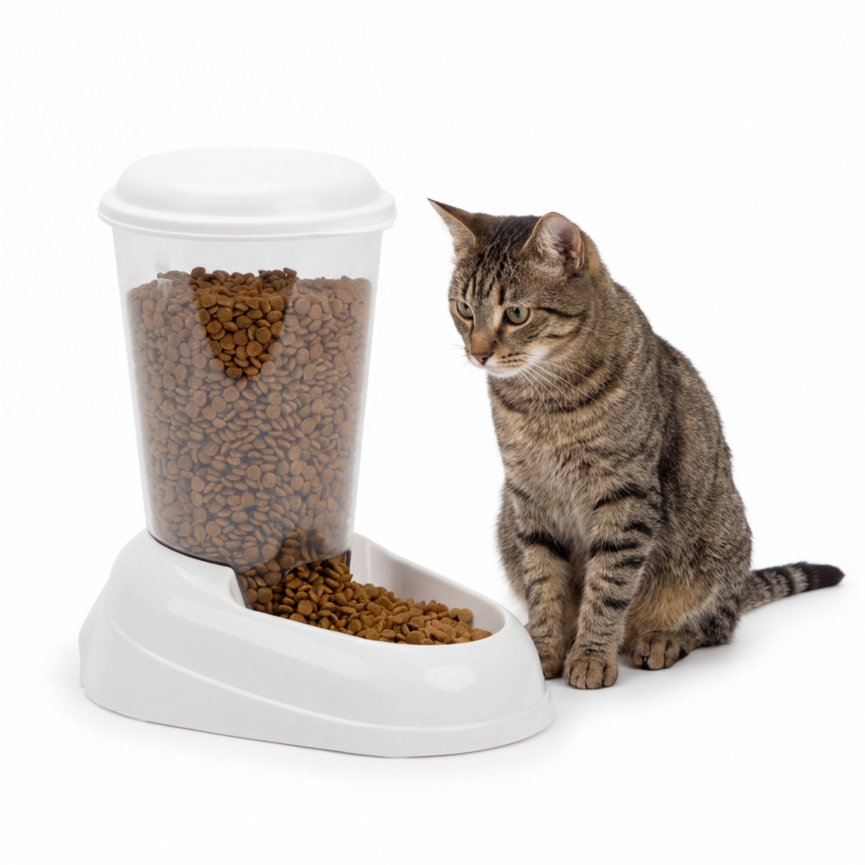 Ferplast - Ferplast Distributeur de croquettes pour chiens et chats ZENITH, 3 litres, Distributeur de croquettes pour animaux, fond antidérapant, 20,2 x 29,2 x h - Imagen 4