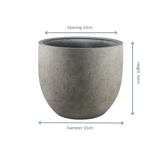 PANGIVO - Pot de fleurs béton gris 65 x 65 x 54 cm - PANGIVO - Image 2