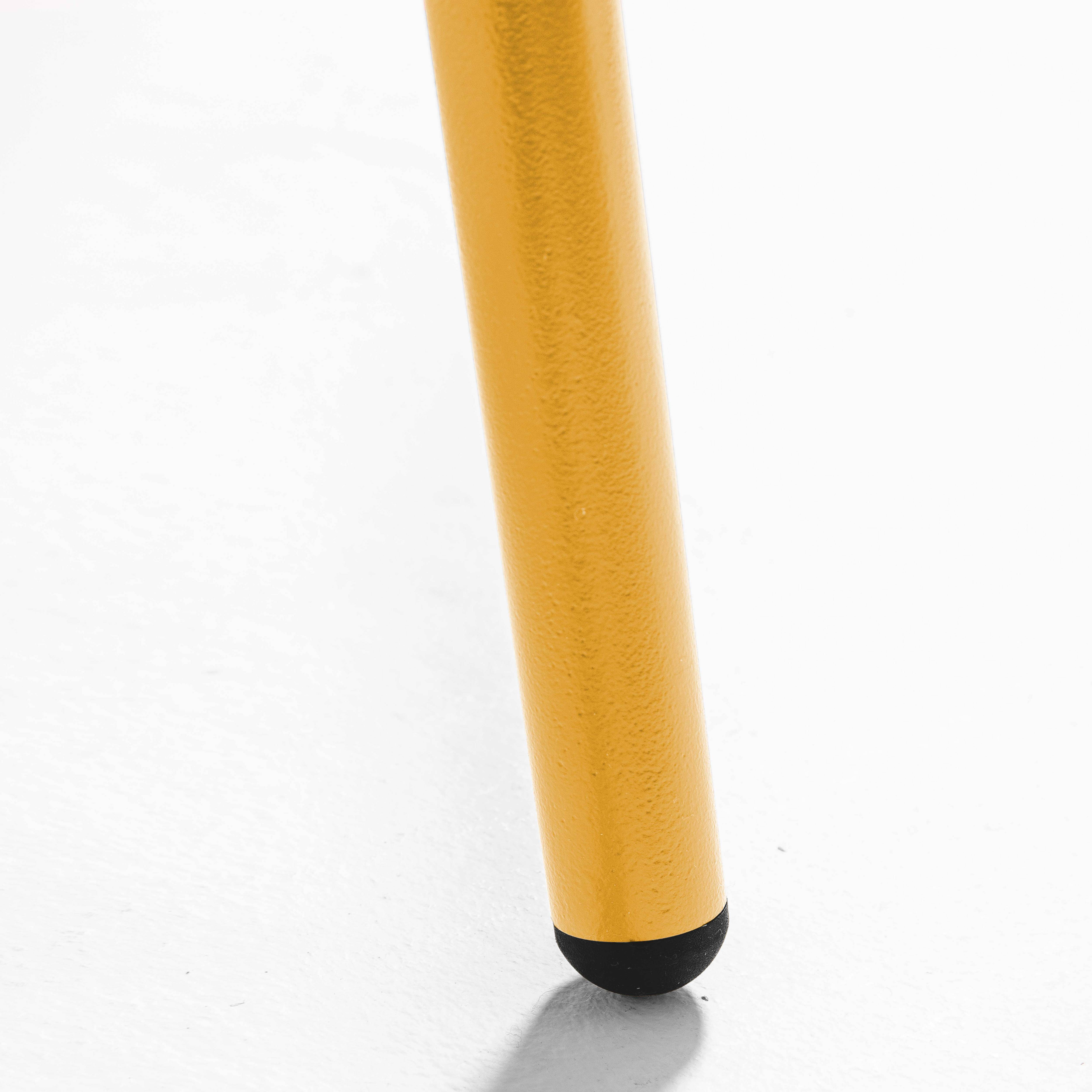 Oviala - Fauteuil de jardin bas en métal jaune Palavas - Oviala - Imagen 4