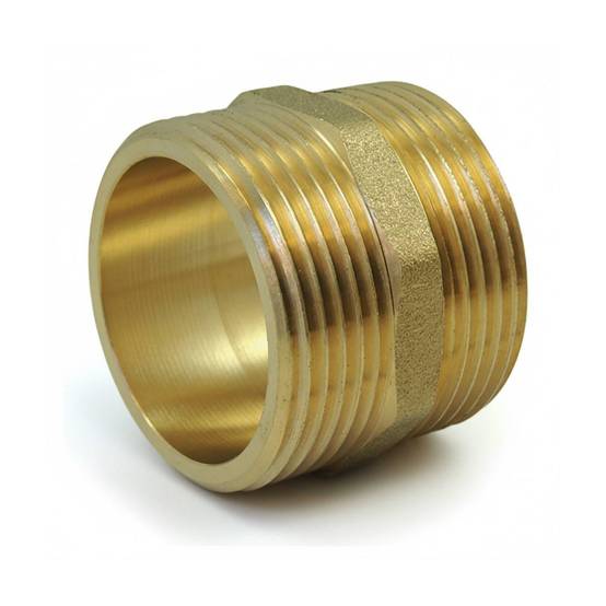 Mamelon Égal Laiton Mâle/Mâle PN16 - Raccord Filetage Gaz pour Plomberie - 1/8'' - Image 1