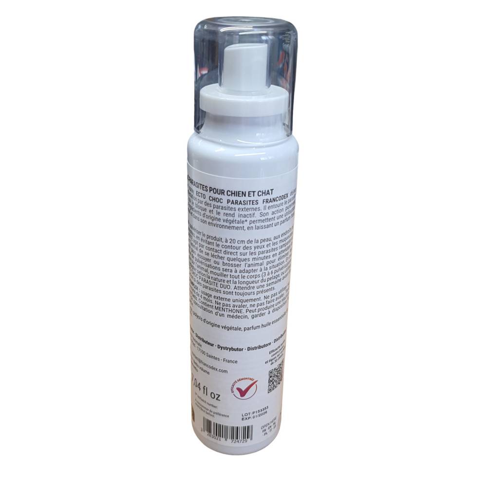 Francodex - Ecto Choc 200 ml antiparasitaires pour chiens et chats - Imagen 2