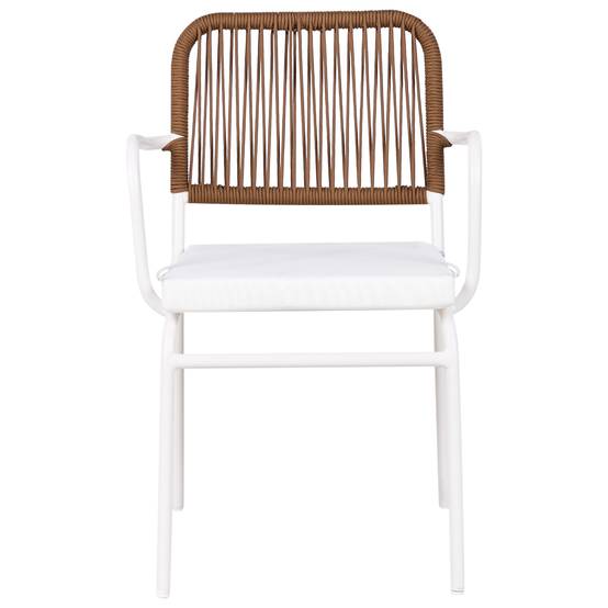 Chaise de jardin Aluminium Blanc TACENO - Beliani - Image 4