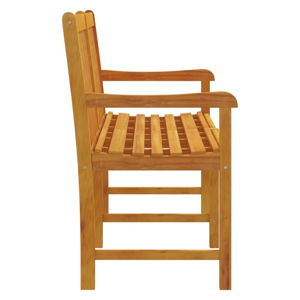Helloshop26 - Banc de jardin meuble de patio d'extérieur terrasse 150 x 55,5 x 90 cm bois solide d'acacia - Imagen 3