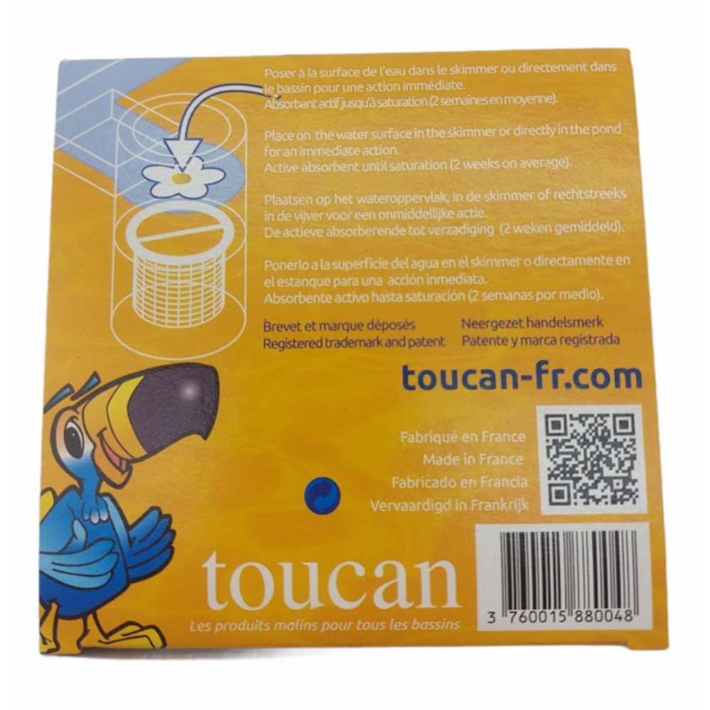 Toucan - TOUCAN - water lilly -une boite de 6 Absorbant spécifique des résidus gras - Imagen 5