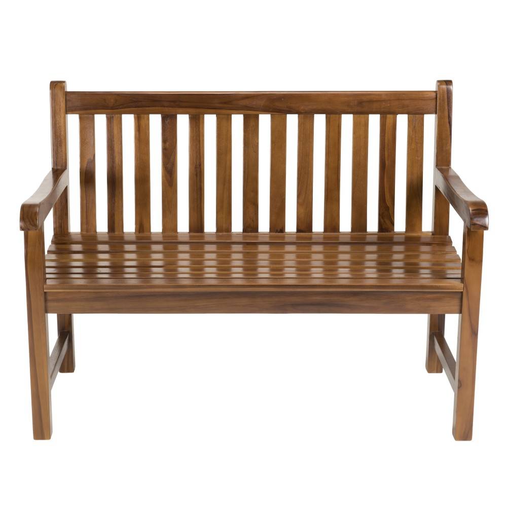 Macabane - MAEVA - Banc de jardin Java en bois teck huilé - Imagen 4