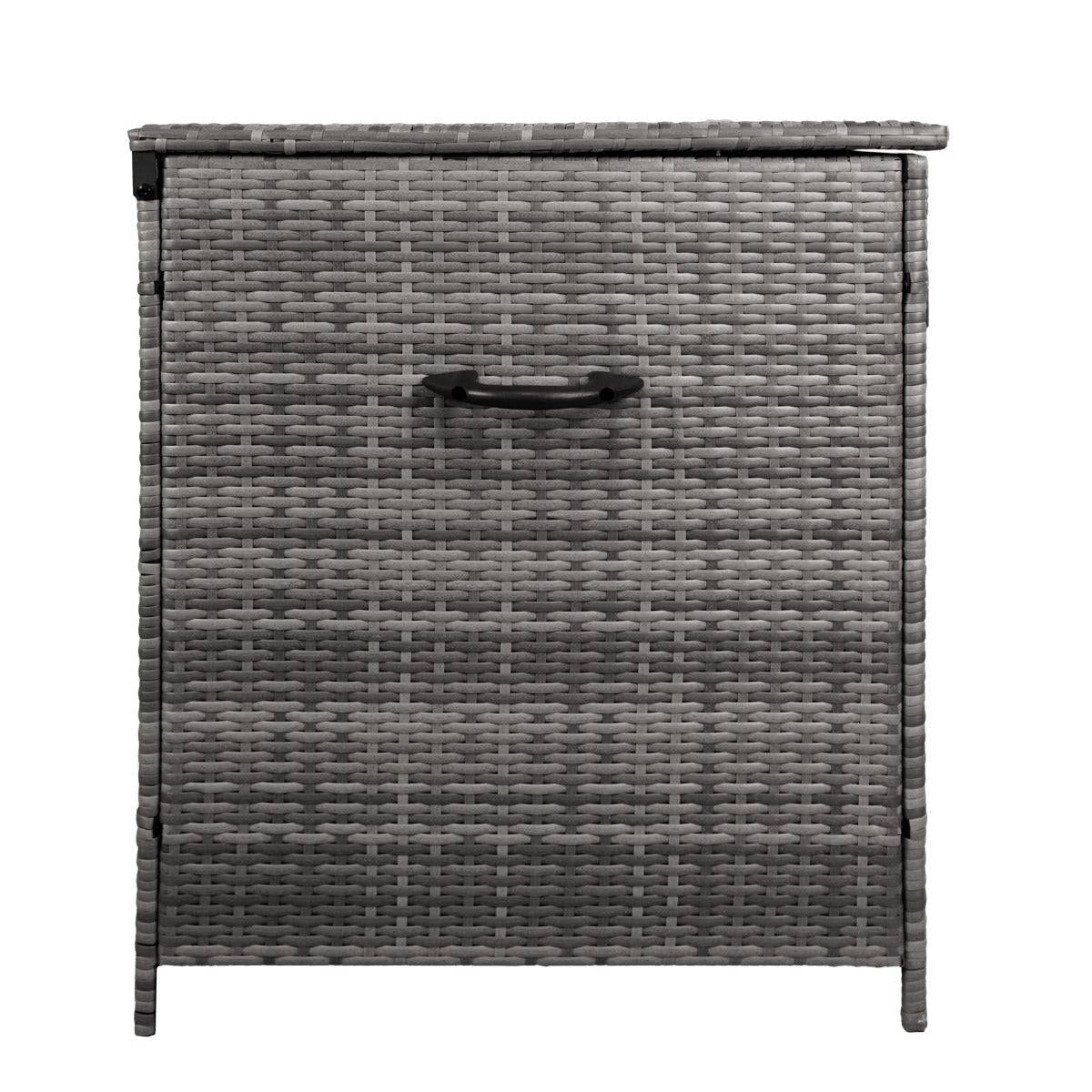Monster Racking - Coffre de Rangement Extérieur en Rotin Gris – 582 L - Imagen 4