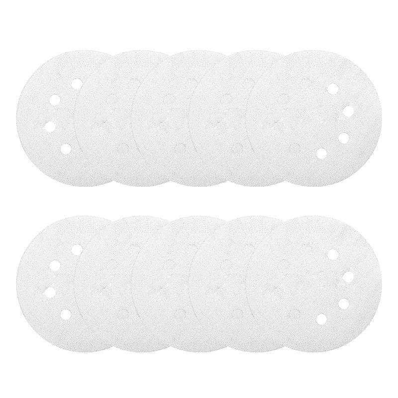 Makita - 10 Disques abrasifs MAKITA Ø 125 mm White Auto-agrippant avec 8 trous - taille  - MAKITA ACCESSOIRES - Imagen 2