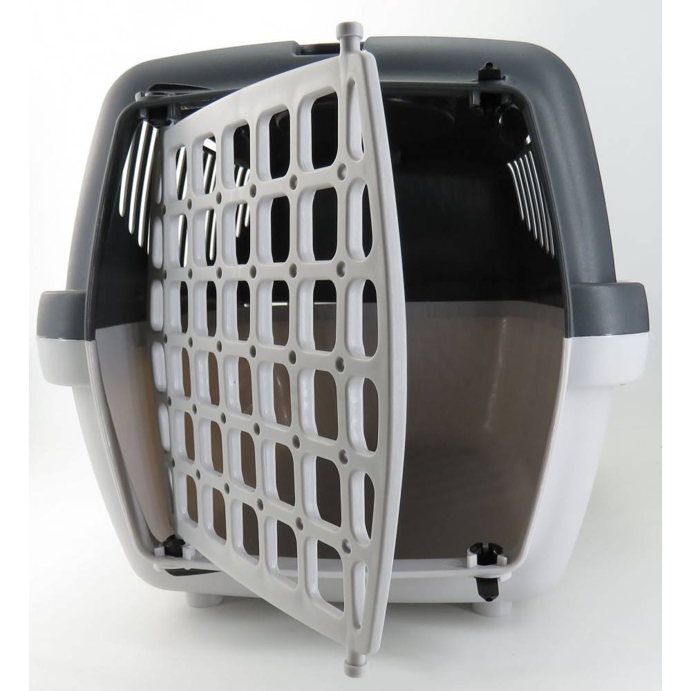 Cage gulliver 1, couleur gris, taille : 48 x 32 x 31 cm, transport chien max 6 kg - Imagen 2