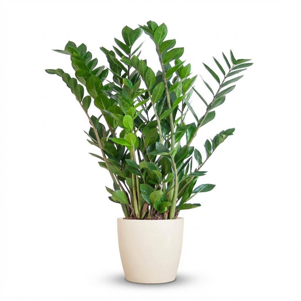 Zamioculcas Zamiifolia - Pot de 21cm - Hauteur 80cm - Blanc - Plantes d'intérieur - Image 1