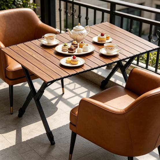 Table de plage grand format pliable, pique-nique et balcon pratique - Image 4