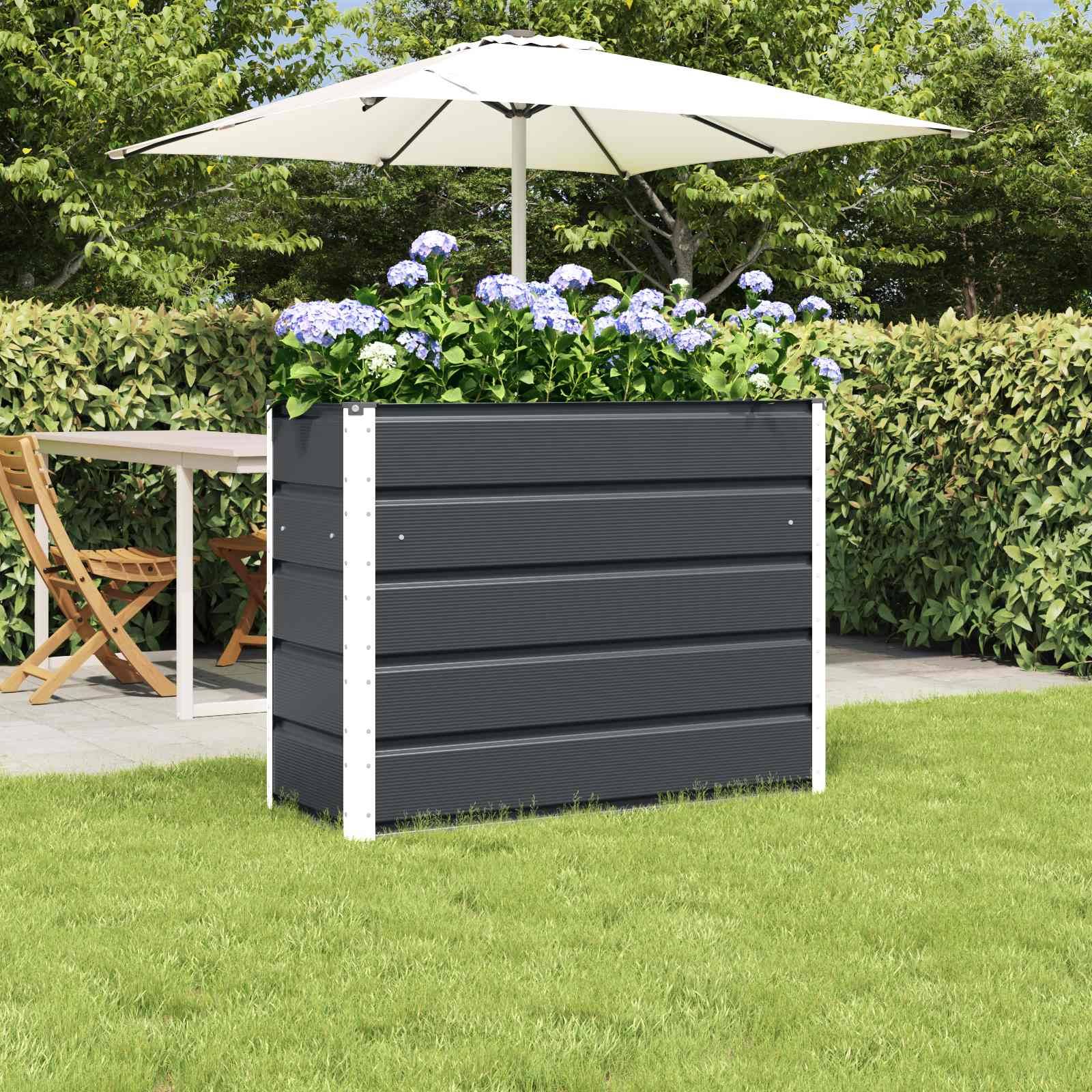 Vidaxl - Jardinière Anthracite 100 x 40 x 75 cm Acier vidaXL 42018185