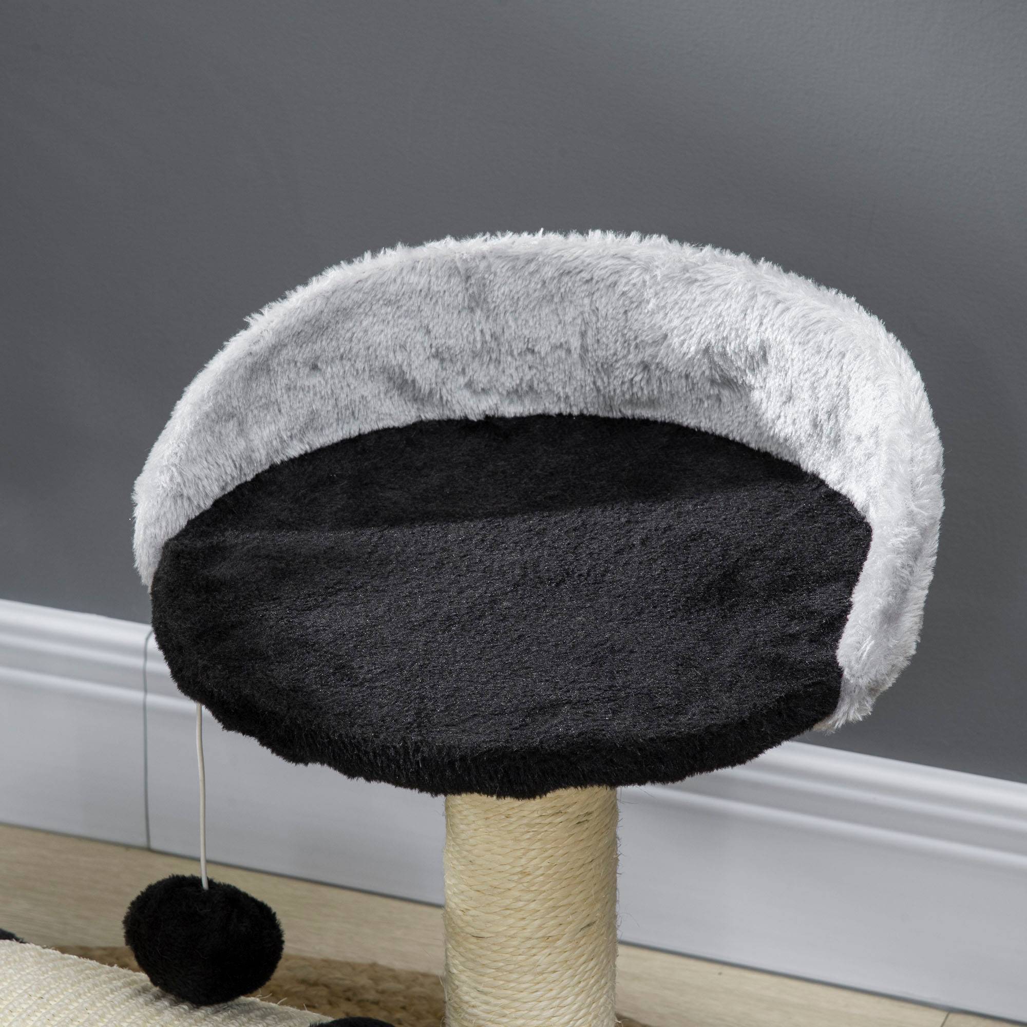 Arbre à chat sisal et peluche noir 35.5 x 37 x 46 cm - PANGIVO - Image 10