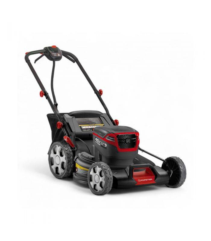 popster - Tondeuse à gazon électrique tractée, lame 50 cm, 41 minutes d'autonomie - POPSTER BLM236H-S21 PACK