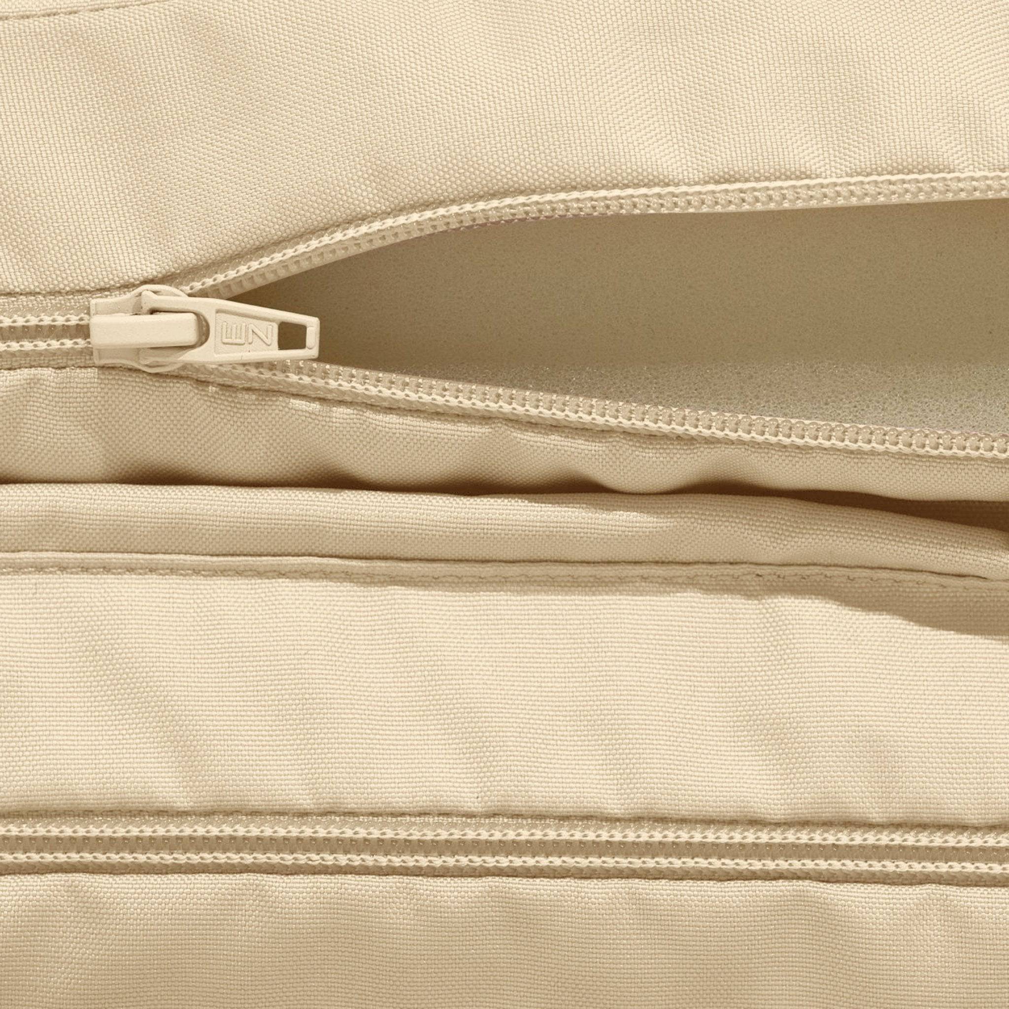 Coussin pour transat déhoussable 185x55x4cm beige - Déco arts - Image 7