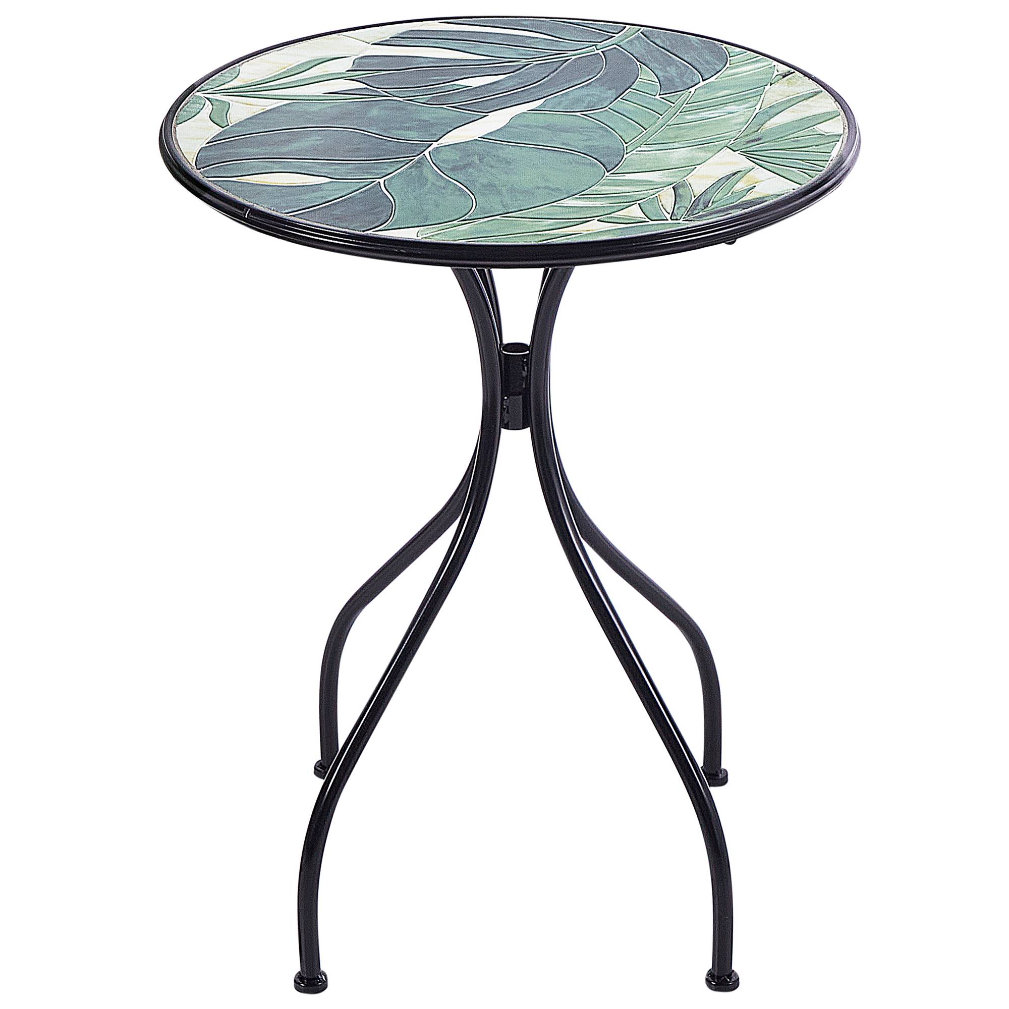 Beliani - Table bistrot Métal Noir COZZANA - Beliani - Imagen 4