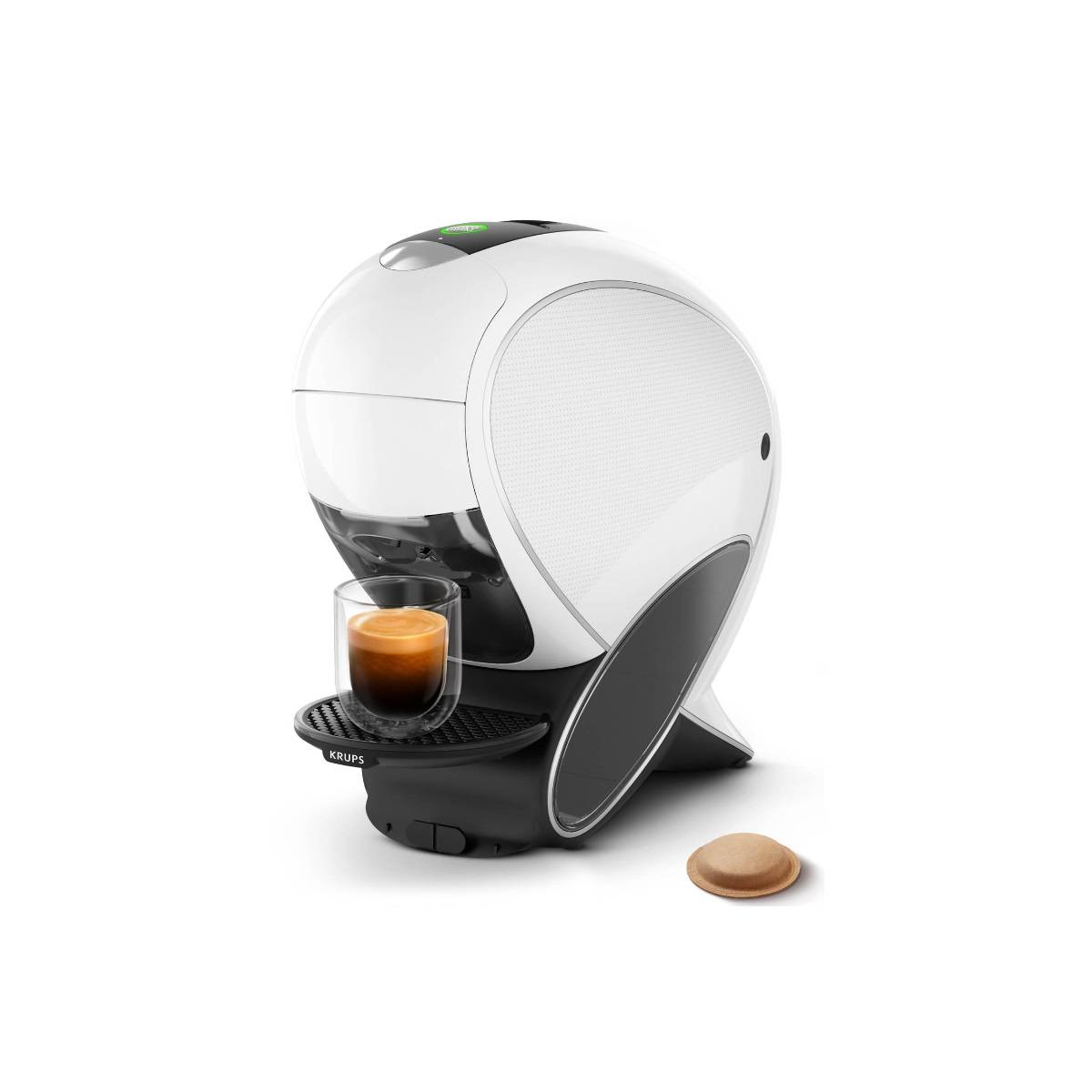 Cafetière à dosette 15 bars 1600w blanc KP850110 Krups - Image 1