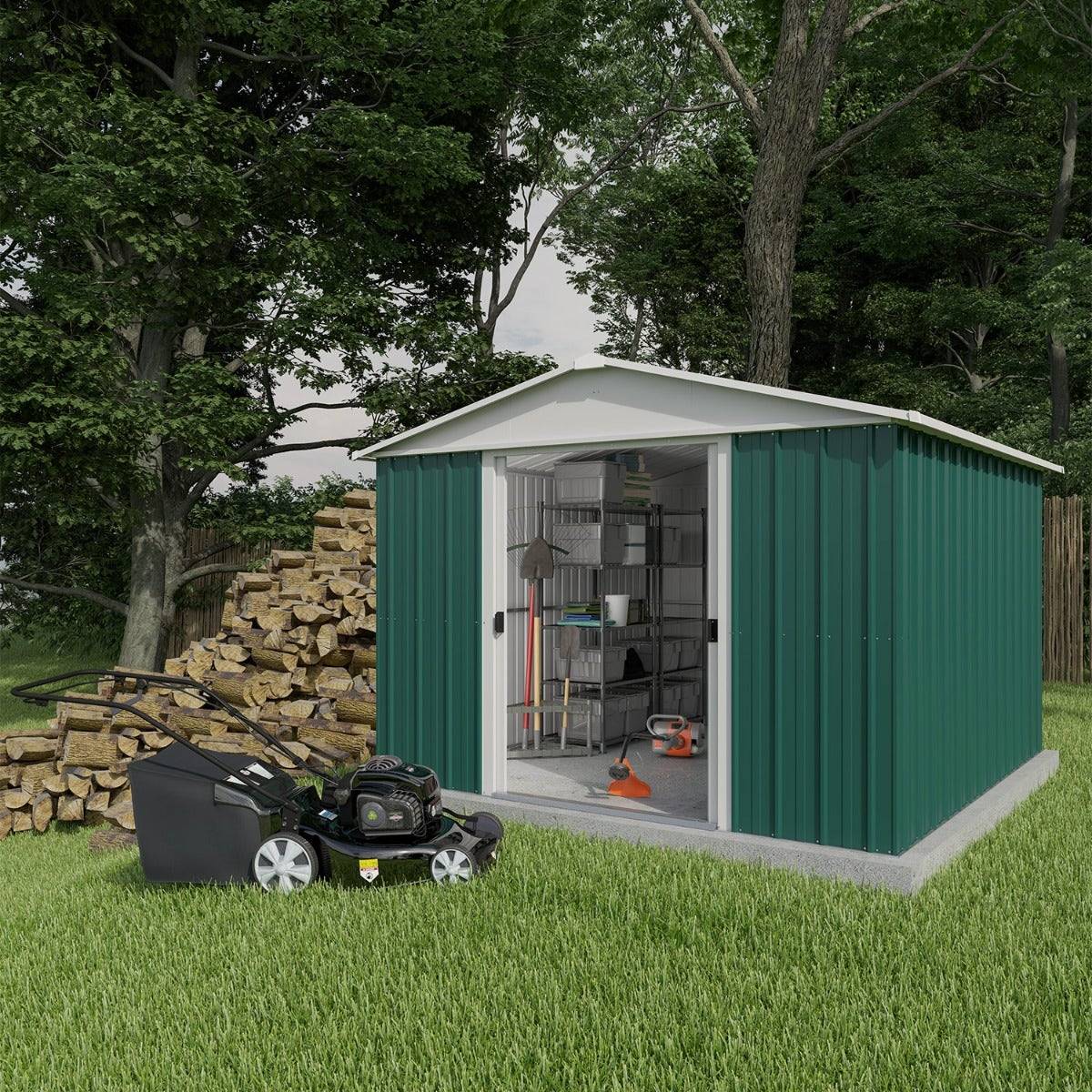 Yardmaster - Abri de jardin métal 9,03m² 1010GEYZ Yardmaster - Image 9