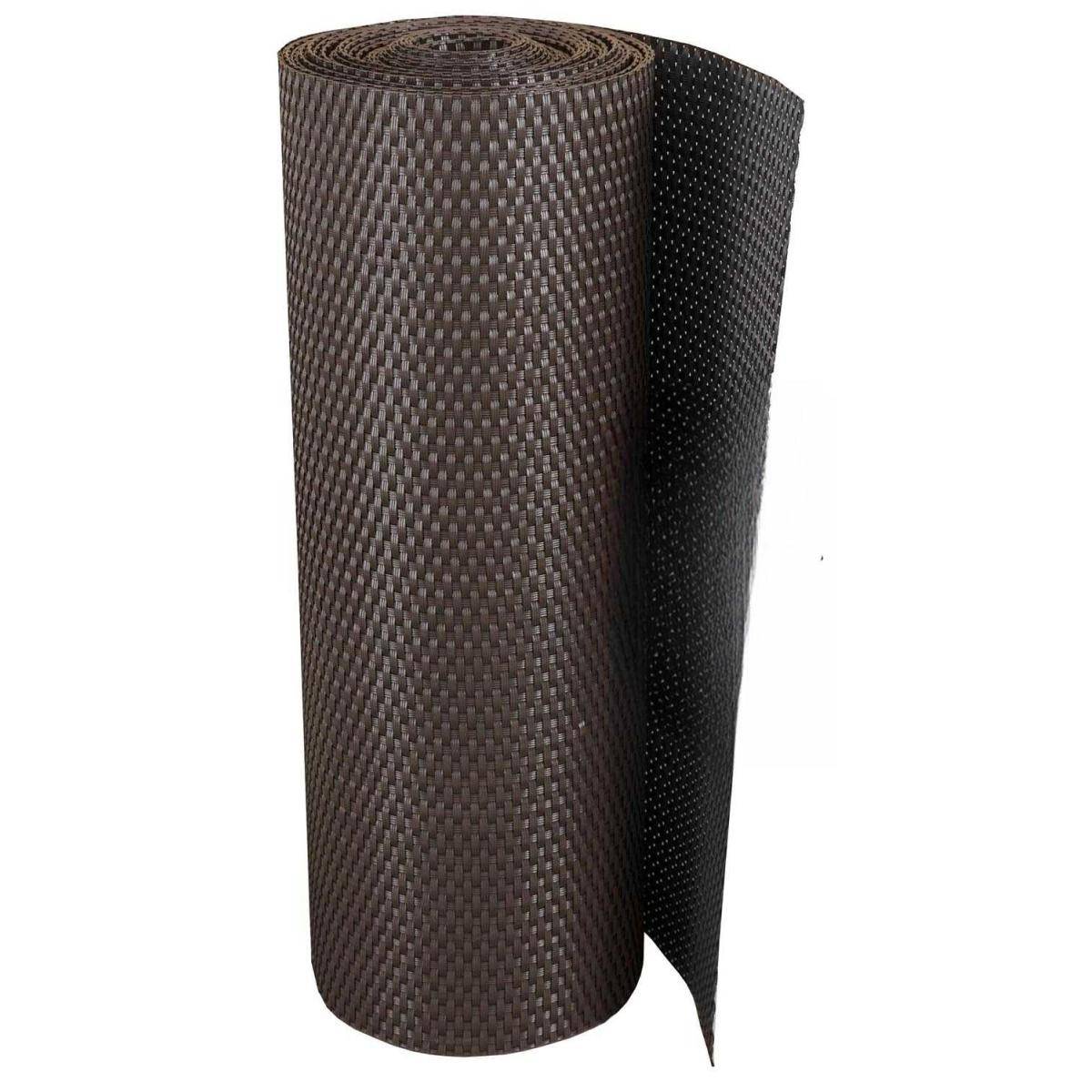 Rattan Art - Brise-vue en résine tressée pour balcon et clôture coloris marron foncé 1 x 3 m - Imagen 1