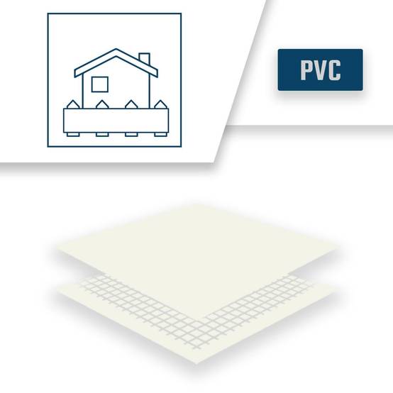 Bâche Brise Vue Blanche 3x5 m XP640BV - Garantie 10 ans - Brise vent occultant - Pare vue jardin - Made in France TECPLAST - Imagen 4