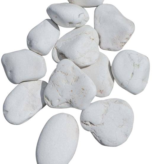 Wanda COLLECTION - 5 sacs de galet blanc de 10kg - Image 1