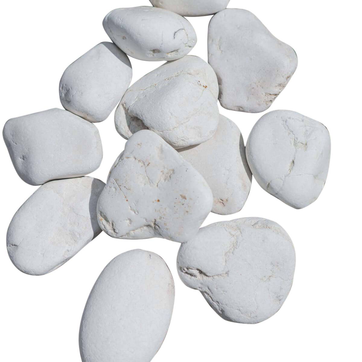 Wanda COLLECTION - 5 sacs de galet blanc de 10kg - Image 1