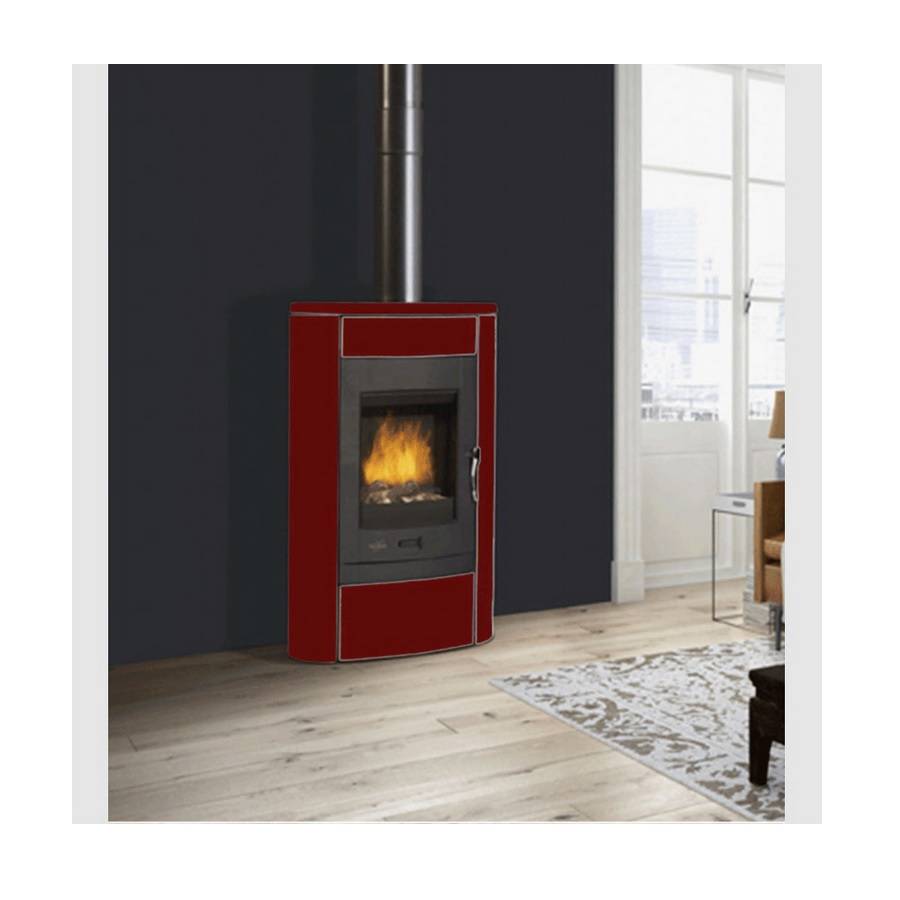 Poêle à bois 9.5kw carmin brillant 369123000242K Godin
