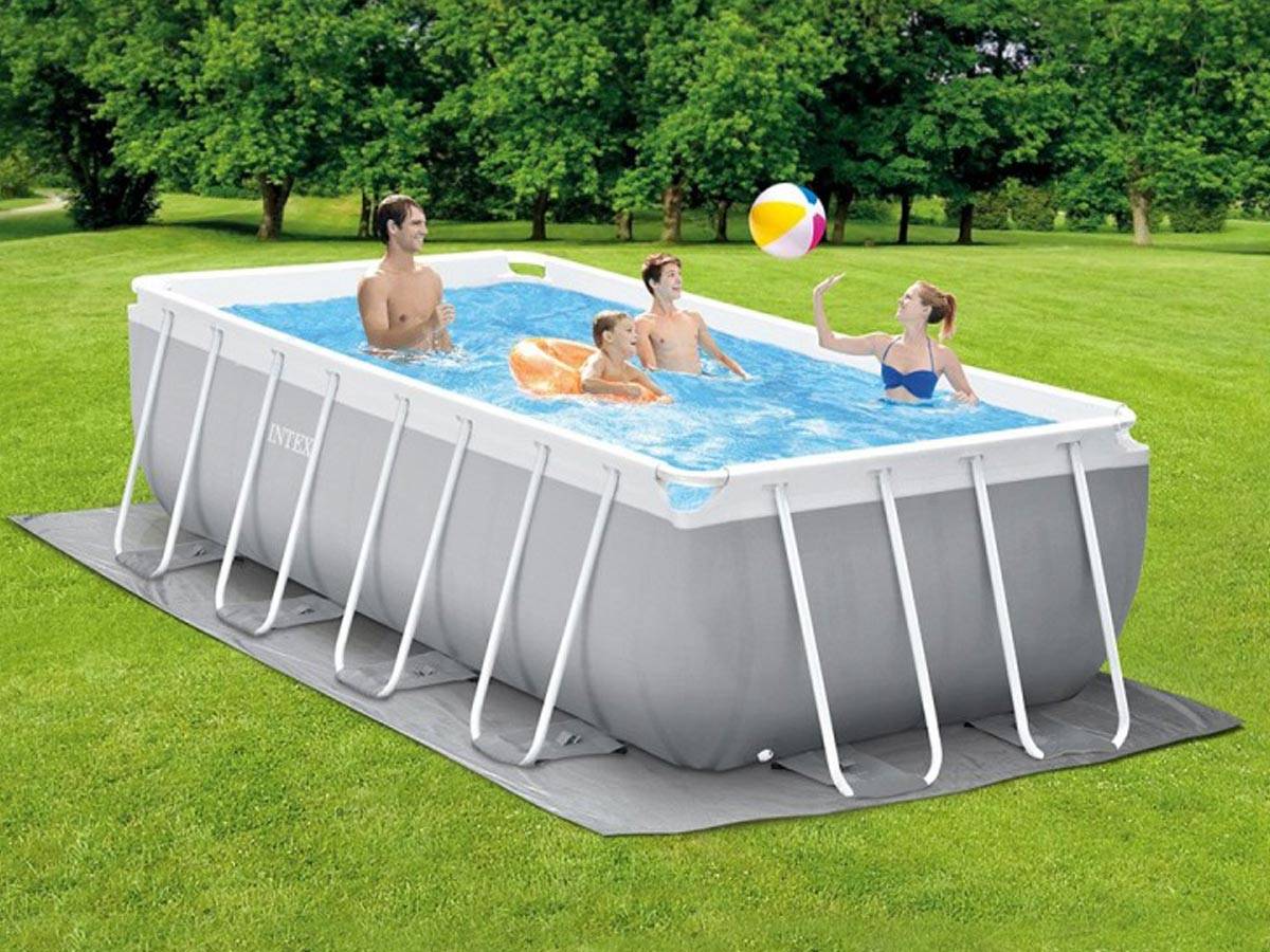 Piscine tubulaire Prism Frame rectangulaire 4,00 x 2,00 x 1,22 m - Intex - Imagen 5