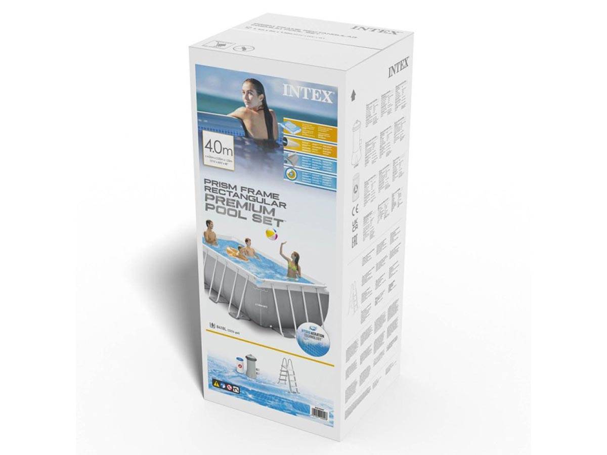 Piscine tubulaire Prism Frame rectangulaire 4,00 x 2,00 x 1,22 m - Intex - Imagen 7