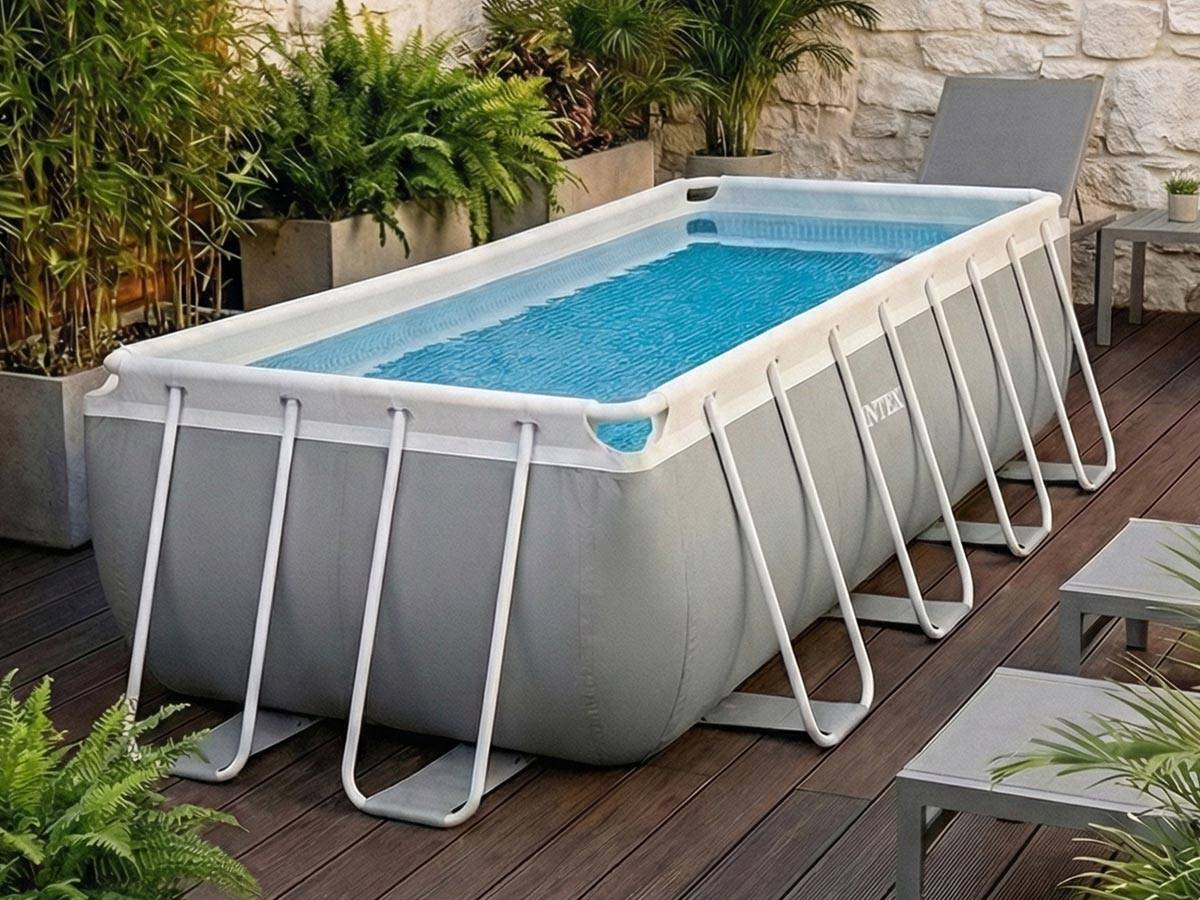 Piscine tubulaire Prism Frame rectangulaire 4,00 x 2,00 x 1,22 m - Intex - Imagen 3