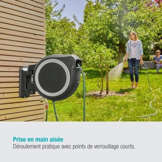 Gardena - Dévidoir automatique mural RollUp L 30 m Gardena - Imagen 5