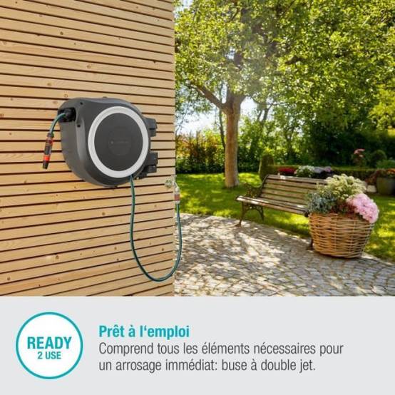 Gardena - Dévidoir automatique mural RollUp L 30 m Gardena - Imagen 6