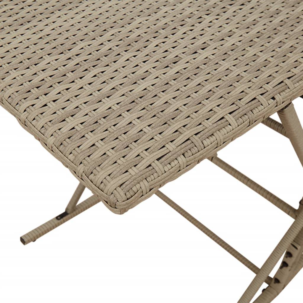 Ensemble de 7 pcs table de jardin et chaises avec coussins - mobilier de jardin gris clair rotin - Image 8