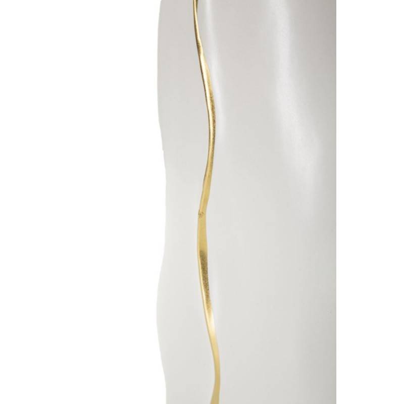 Vase en céramique blanche 16x8x40 cm - Mauro Ferretti - Image 4