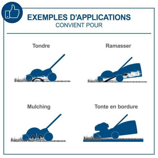 Scheppach - Tondeuse sans fil BC-MP430-X - coupe 43cm + mulching + ramassage + hauteur réglable - SCHEPPACH 20V IXES - sans batterie ni cha - Image 5