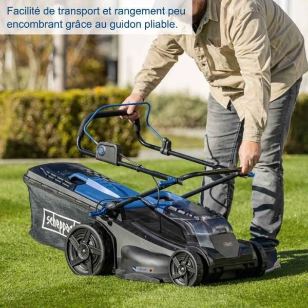 Scheppach - Tondeuse sans fil BC-MP430-X - coupe 43cm + mulching + ramassage + hauteur réglable - SCHEPPACH 20V IXES - sans batterie ni cha - Image 6
