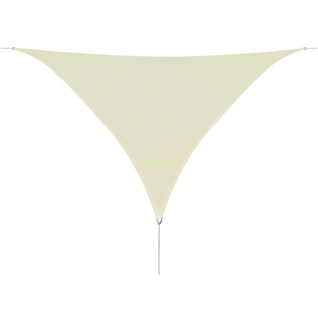 Helloshop26 - Parasol en PEHD triangulaire 5 x 5 x 5 m crème - Imagen 1