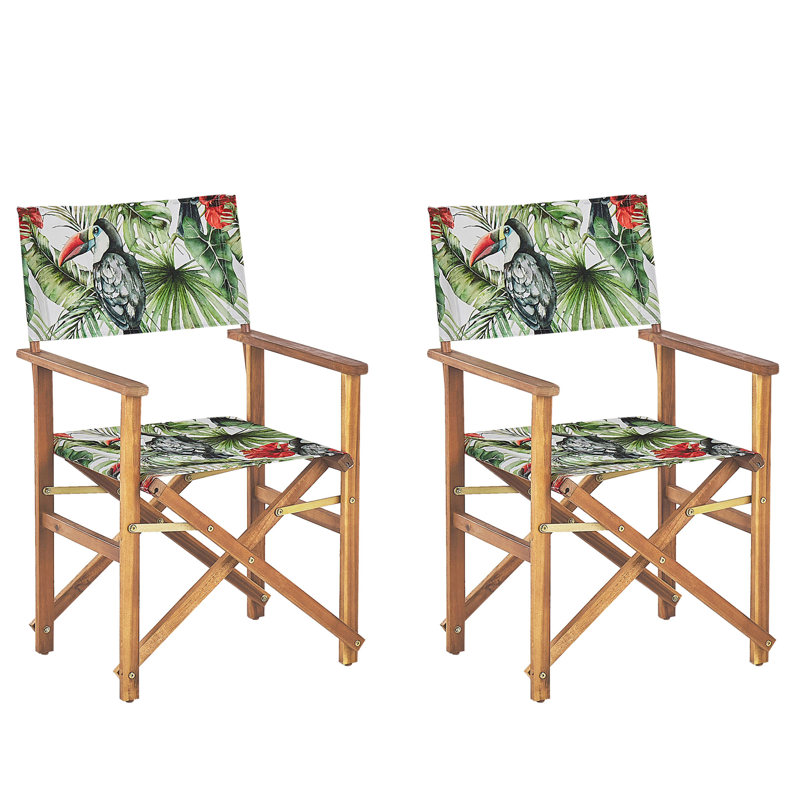 Beliani - Chaise de jardin Tissu Vert CINE - Beliani - Imagen 4