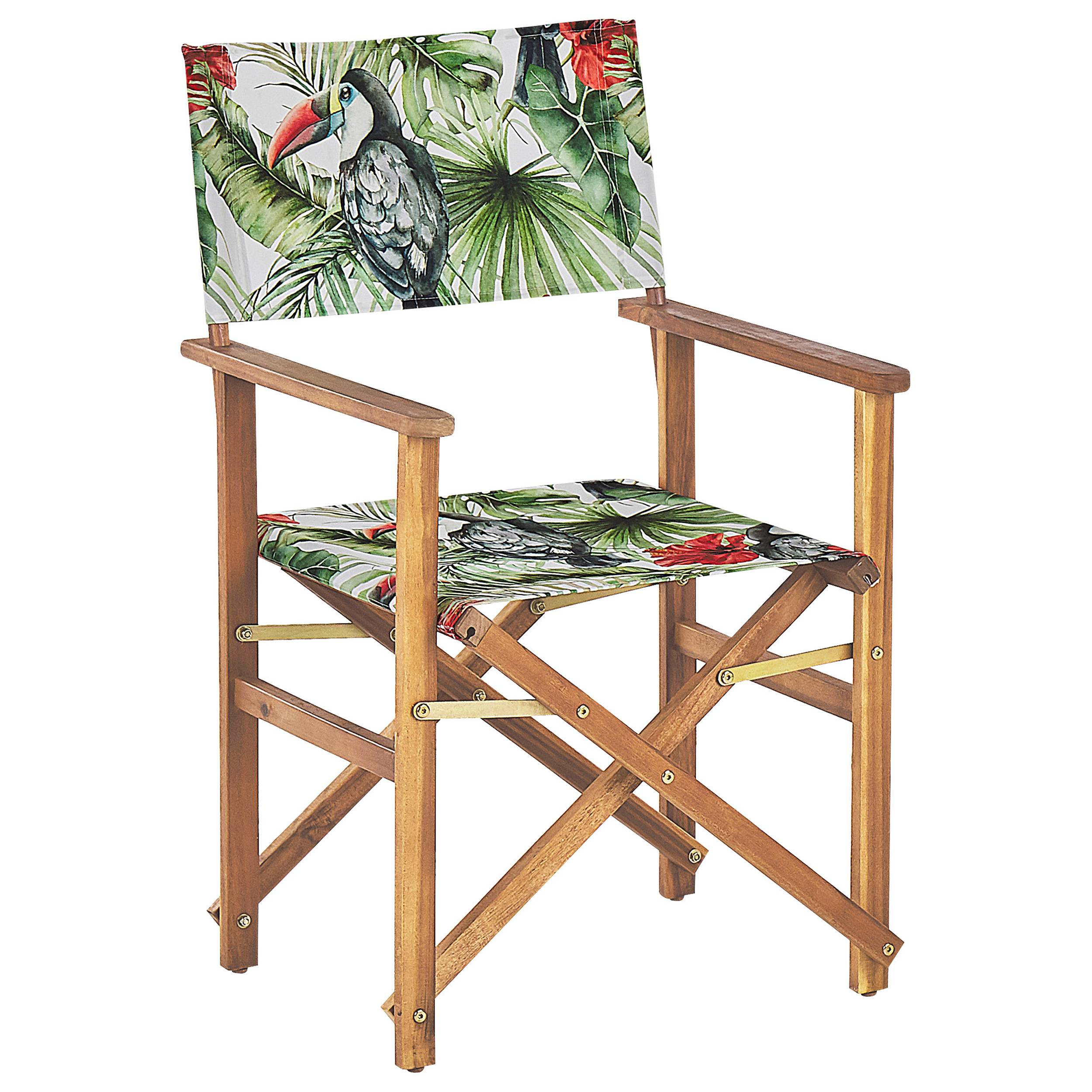 Beliani - Chaise de jardin Tissu Vert CINE - Beliani - Imagen 6