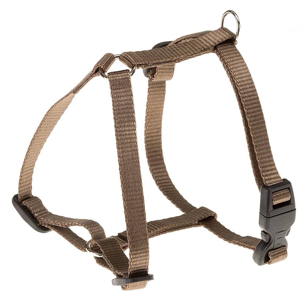 Ferplast - Ferplast Harnais Petit Chien CHAMPION S, Harnais pour Chat Ajustable en 3 Points, Facile à Porter, Poitrine 30-46 cm. marron - Imagen 1