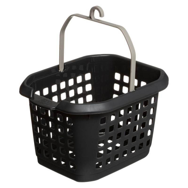 Panier pour pinces à linge "Hugger" - Noir - L 17 x l 22,5 x H 13,5 cm - Image 1