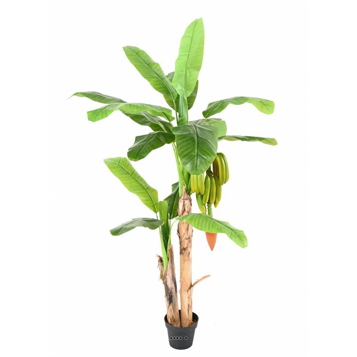 Artificielles - Bananier artificiel 2 troncs en pot H 180 cm D 130 cm - Imagen 1