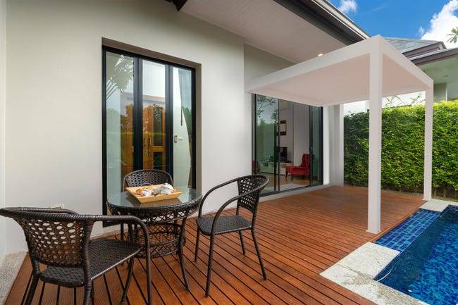 Pergola Bioclimatique Adossée Motorisée Aluminium 3x3 Blanc O ORIAL France - Image 1