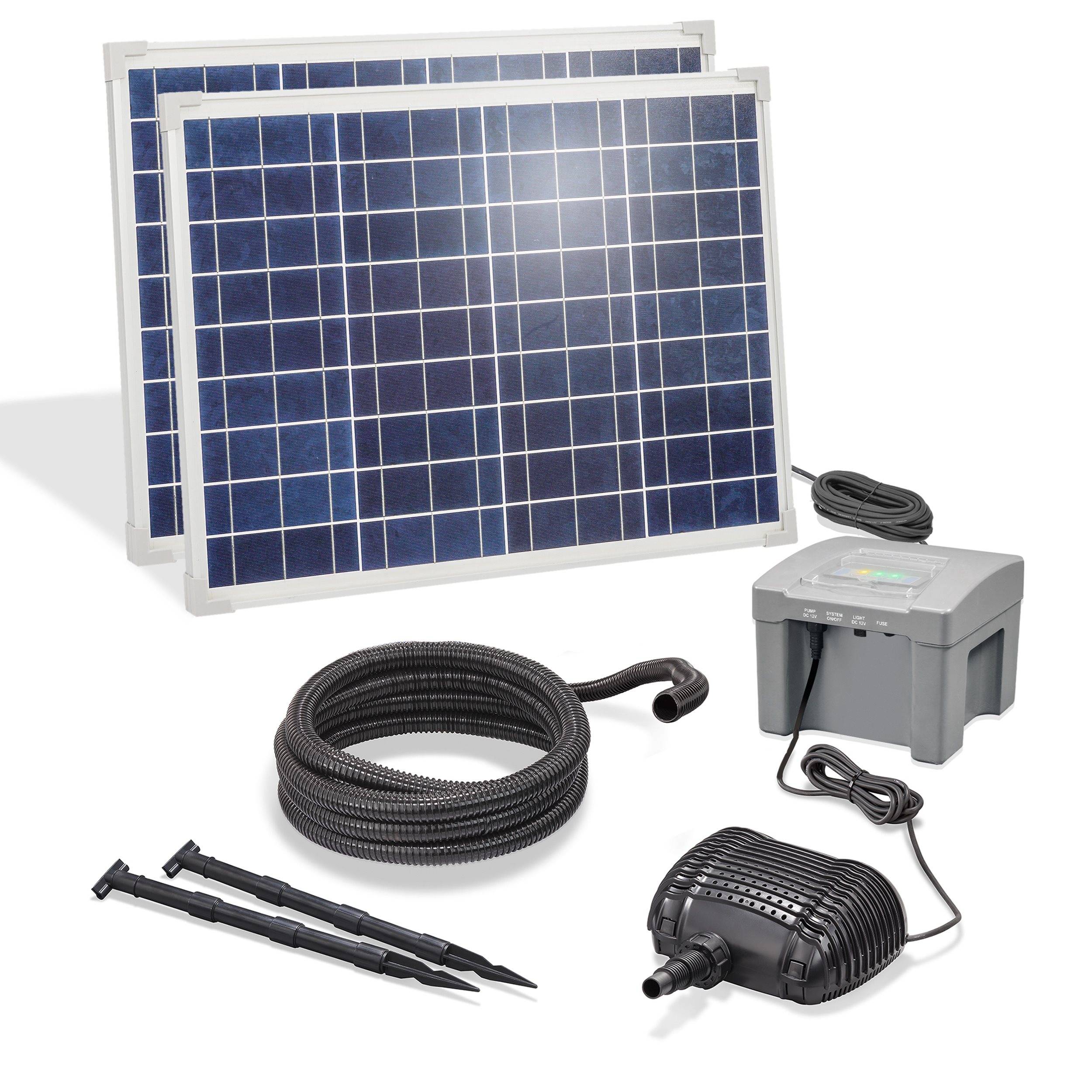 esotec Solar Bachlauf-SET pour étang de jardin 100/4200 avec pompe ...