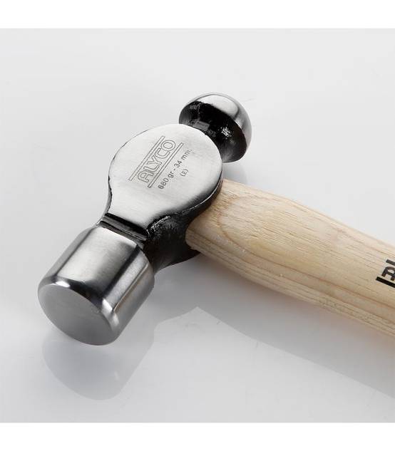 Marteau à boule 910 g. manche en bois de hickory alyco ALYCO 196560 - Image 2