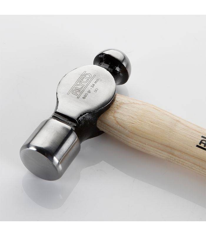 Marteau à boule 910 g. manche en bois de hickory alyco ALYCO 196560 - Image 2